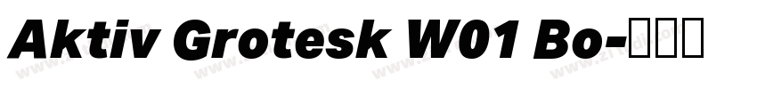 Aktiv Grotesk W01 Bo字体转换